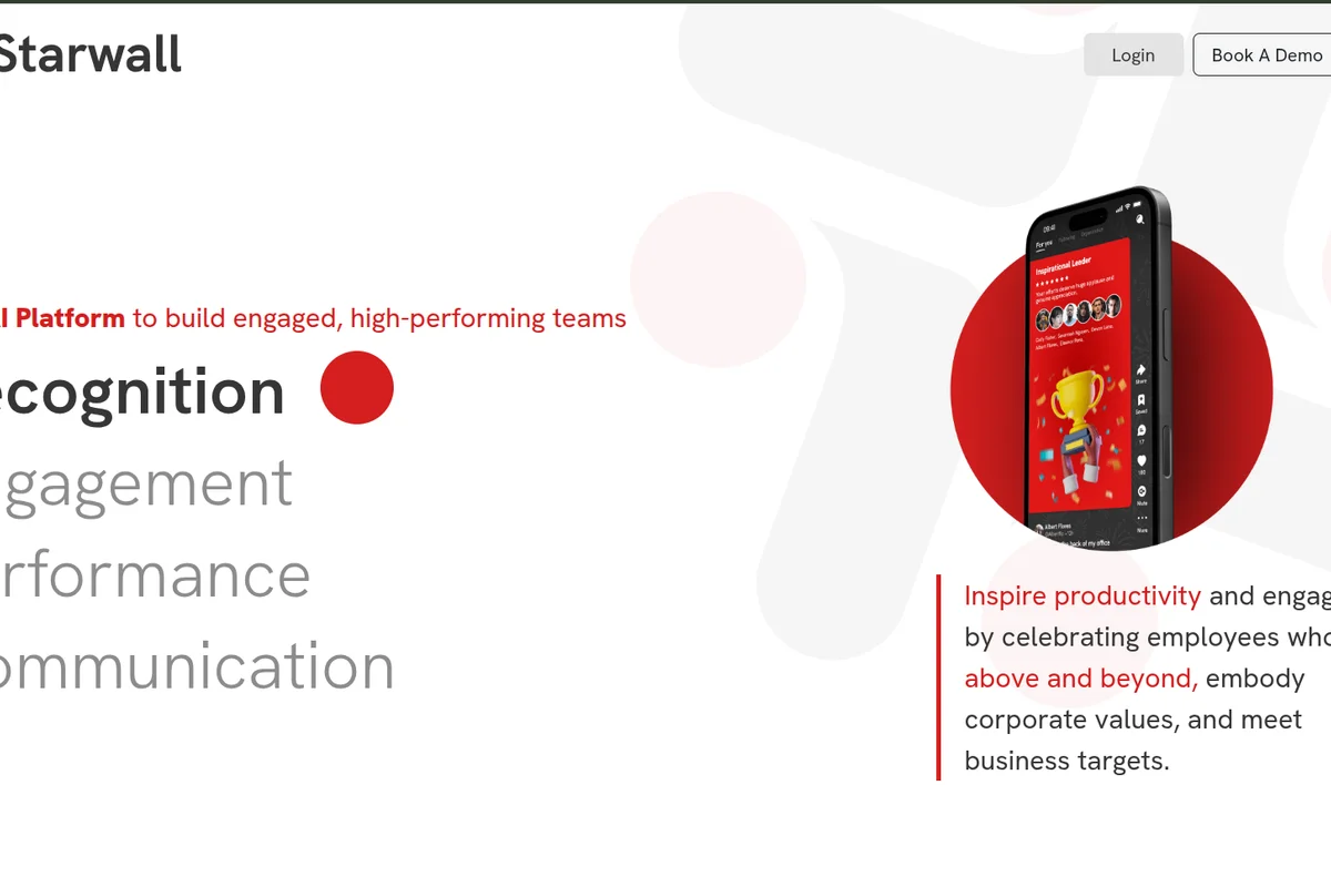 Starwall Website website screenshot