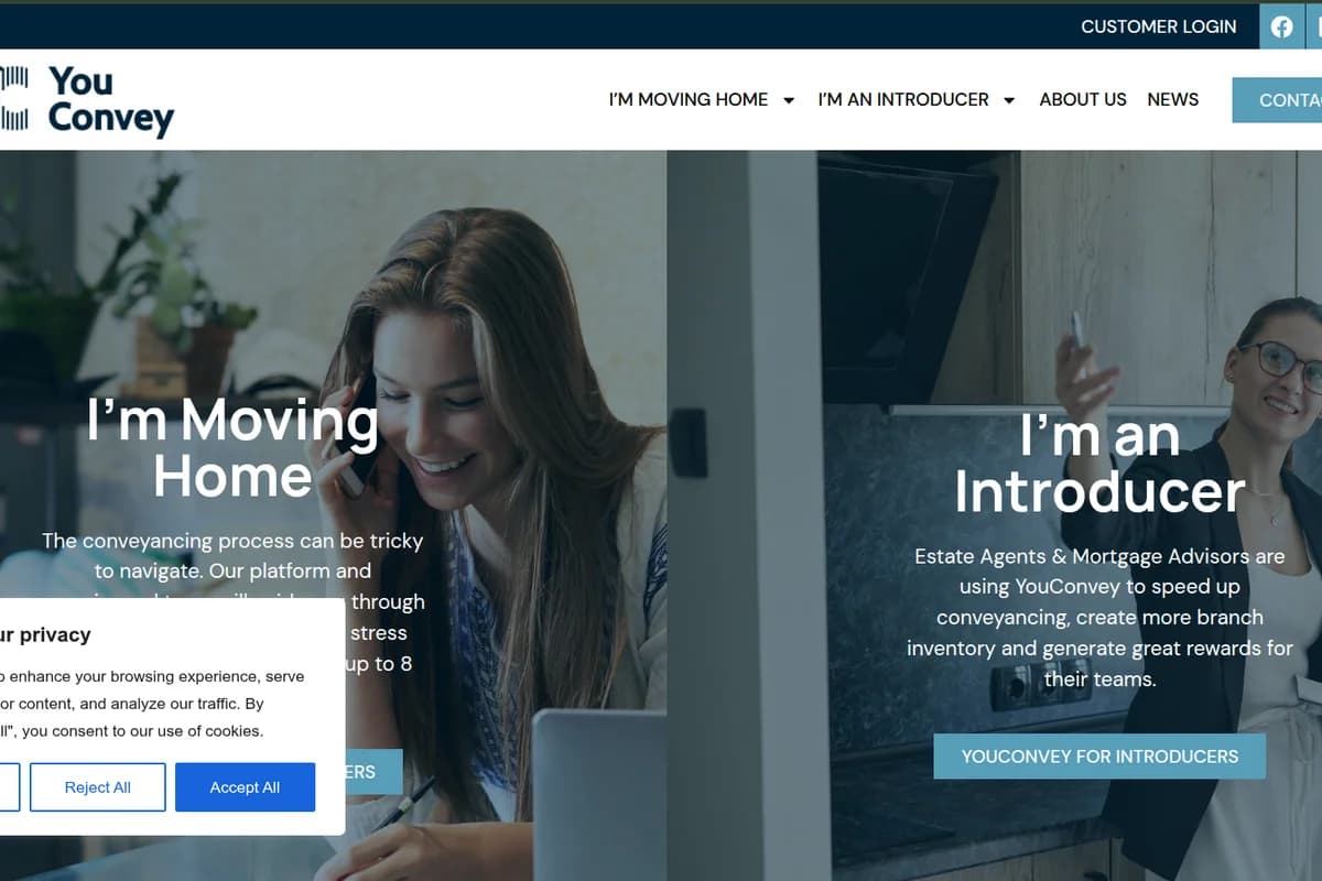 You Convey website screenshot